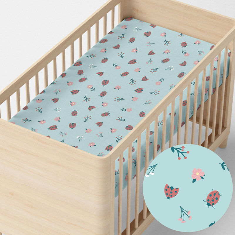 Kiah - Piece Standard Cot Fitted Sheet, 70cm W x 140cm L