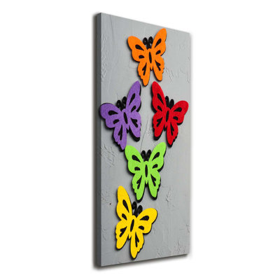Colorful Butterflies - Wrapped Canvas Print