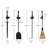 Chambliss Piece Iron Fireplace Tool Set Tool Stand-469531137