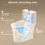 Toilette allongée une pièce 17 po-137658042