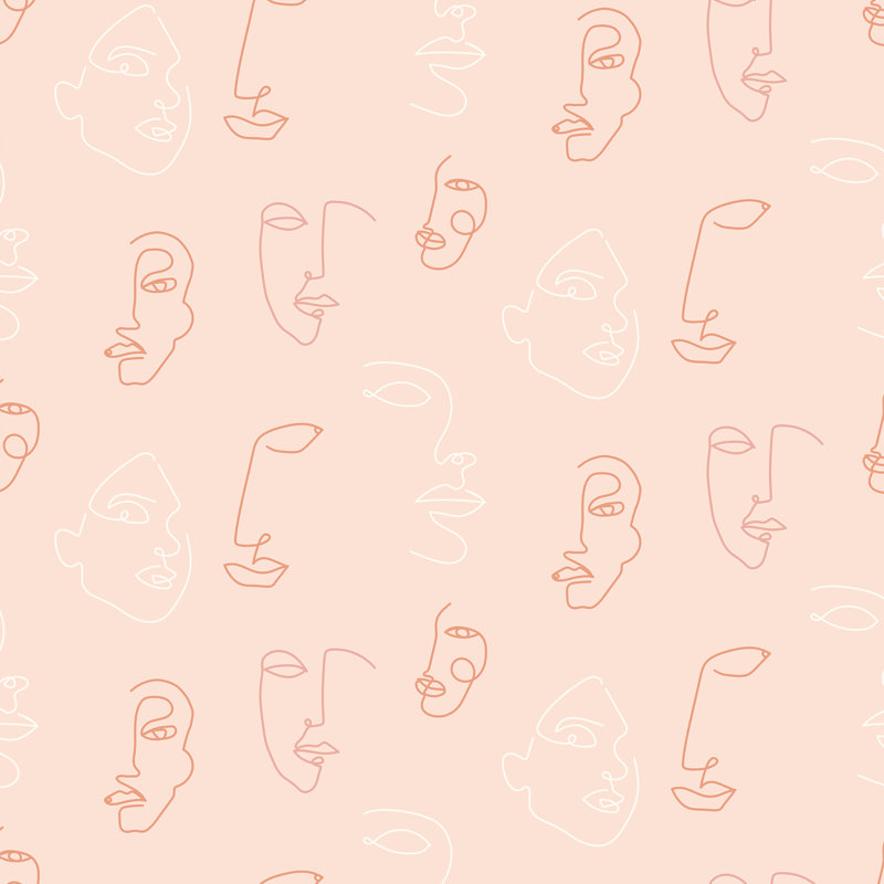 10m x 52cm Matte Wallpaper Roll, Blush Pink