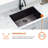 SOUEEUM 18'' W Single Bowl Stainless Steel Undermount Kitchen Sink 0