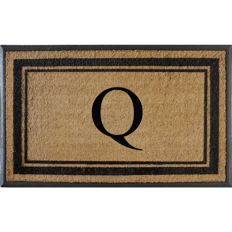 Butters 30" W x 48" L Monogrammed Coir Door Mat, Q