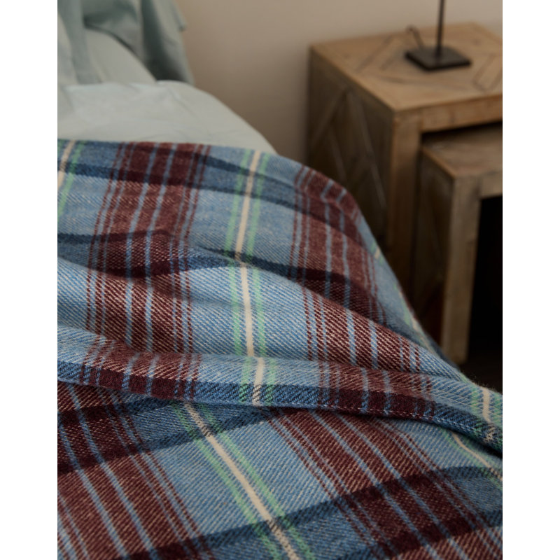 Couverture en laine lavable Chalet, Double/grand, Baie