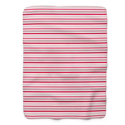 Couverture en sherpa rose de qualité supérieure 1 pièce Pink Hearts Rhapsody