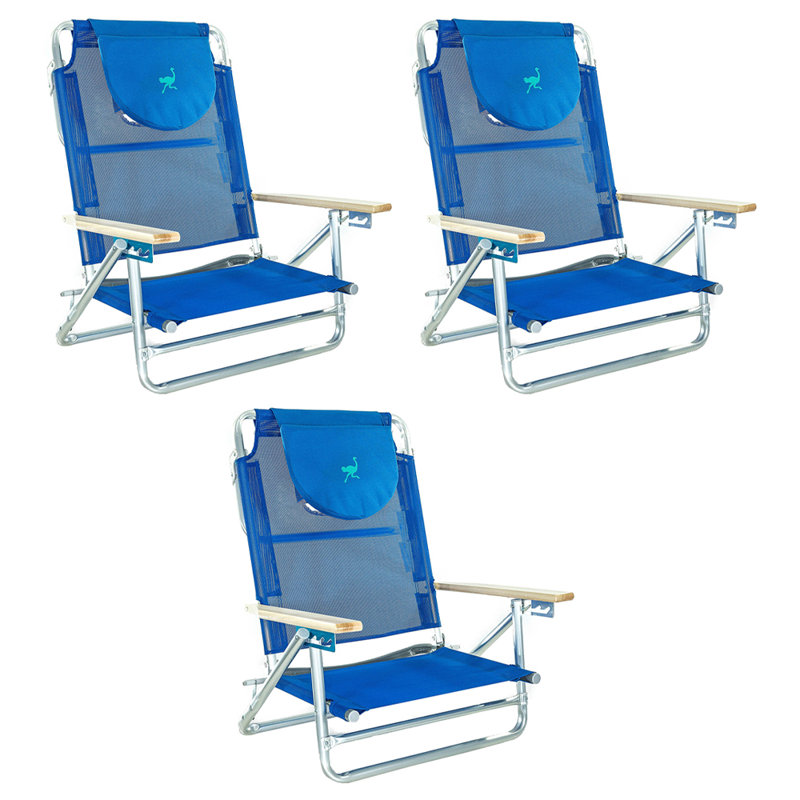 Chaise de plage inclinable