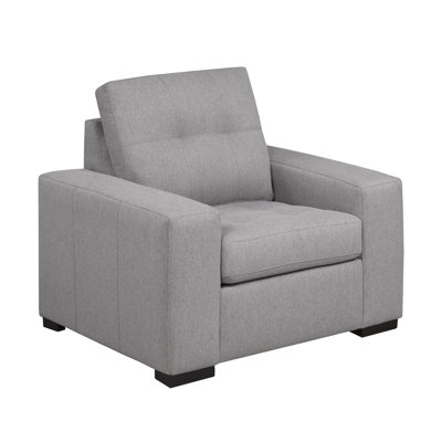 Fauteuil en polyester touffeté de 42 po de largeur
