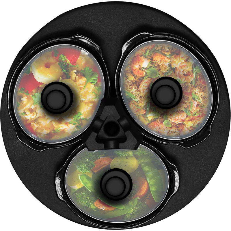 Mijoteuse ronde triple de 1,5 pte Megachef