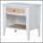Talia White 1-drawer Nightstand