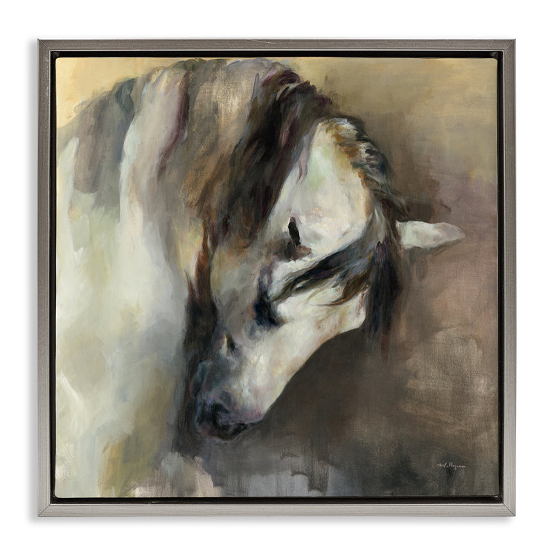 Art encadré flottant classique par Marilyn Hageman, H 18 po x l 18 po, Cadre flottant gris lustré
