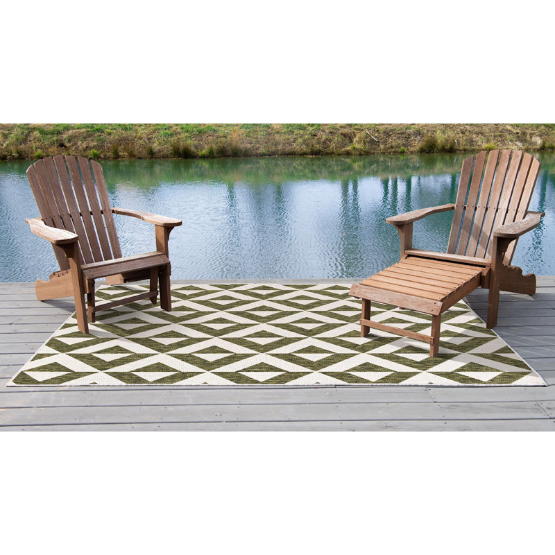 Couleur du feuillage du tapis Outdoor Destiny, Rectangle 5 pi 3 po x 7 pi 3 po