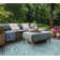 Atlanta Looped Light Grey/Teal Rug