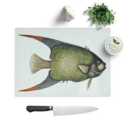 Tempered Glass Angel Fish Chopping Board