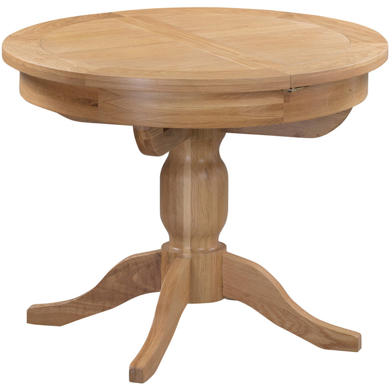 Forelli Extendable Oak Oval Dining Table