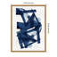 "Abstract Blue Structure No. 2" par Cartissi, reproduction d'art sur toile encadrée
