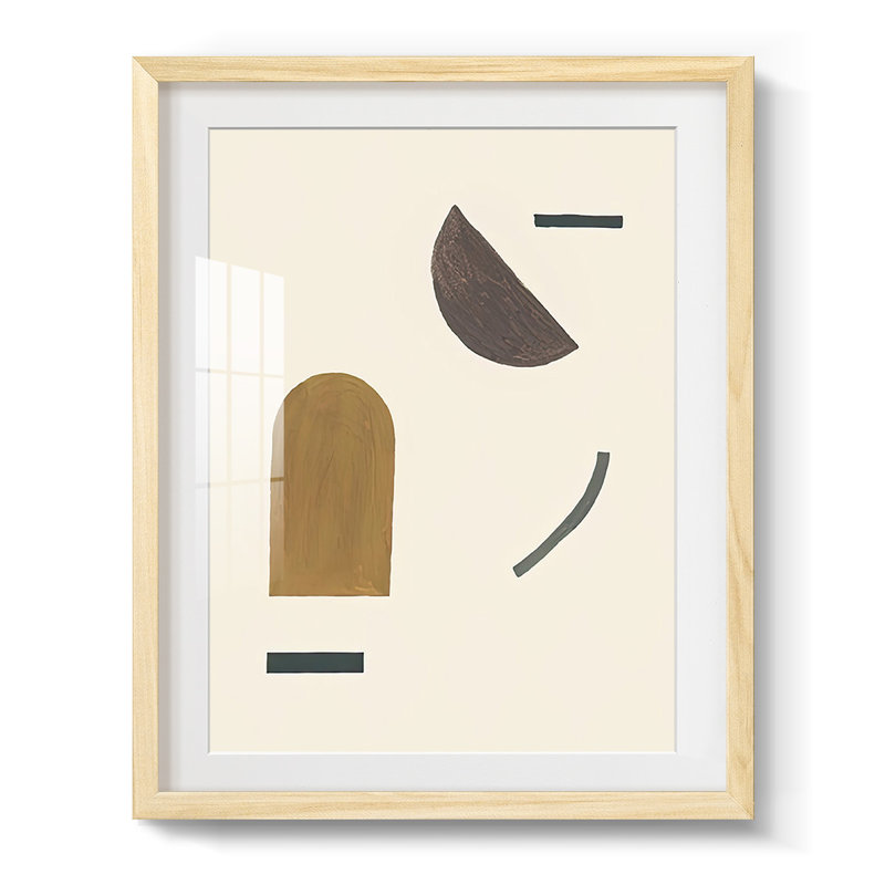 Intraconnected I -Framed Print, Natural, 28.5" H x 20.5" W