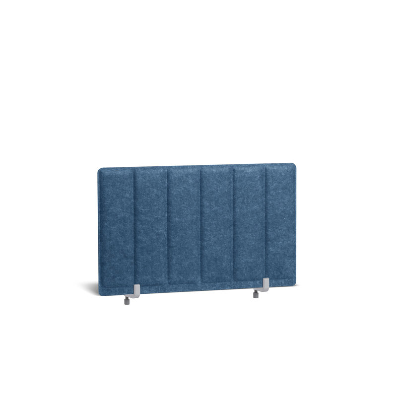 Panneau d'intimité moulable pivotant, 17,5 po, embout, V2022, Bleu très foncé, 28"