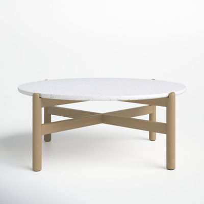 Mimi 32'' Stone Outdoor Coffee Table