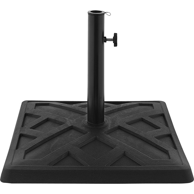 Socle de parasol autoportant en résine Winkel, Noir
