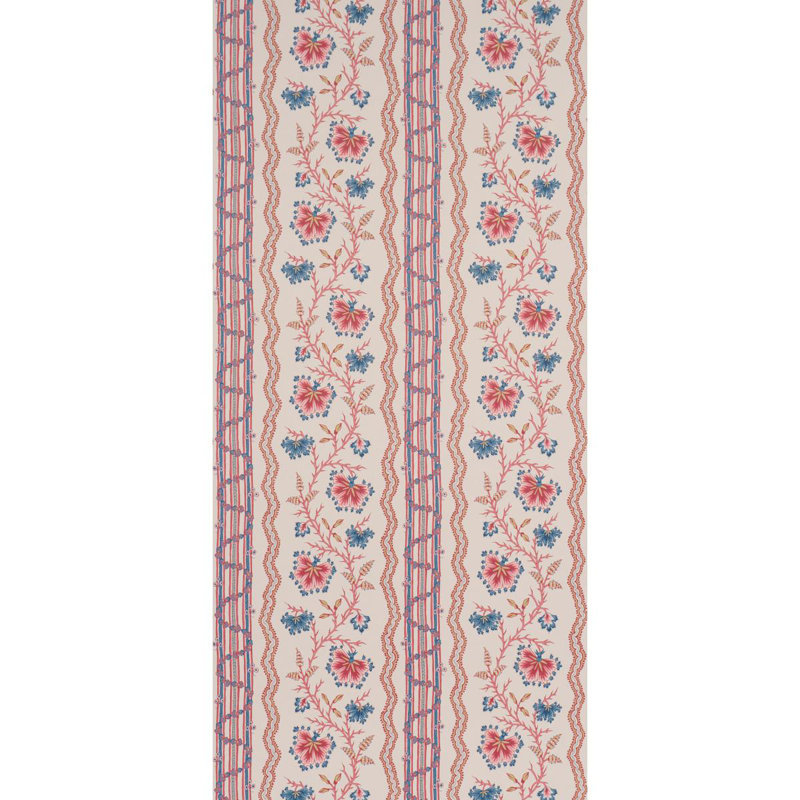 Papier peint à rayures Parvati, Rose