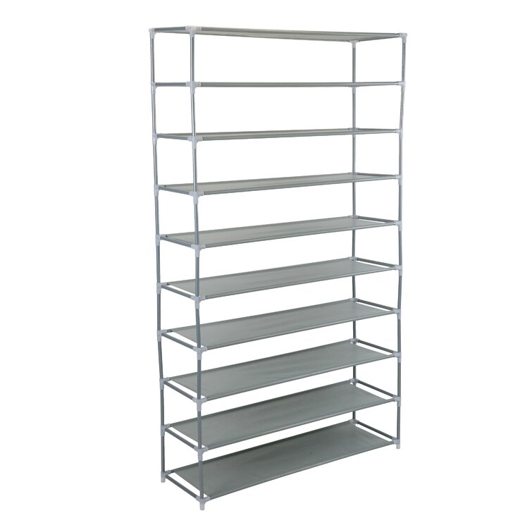 Burrier 50 Pair Shoe Rack Rebrilliant Finish: Gray