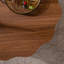 Table basse 31,5 "irrégulière pour salon, panneau de fibres à densité moyenne imitation bois moderne avec rangement ouvert, robuste et facile à assembler, convient pour la chambre à coucher, le bureau, le salon, le noyer-1252682071