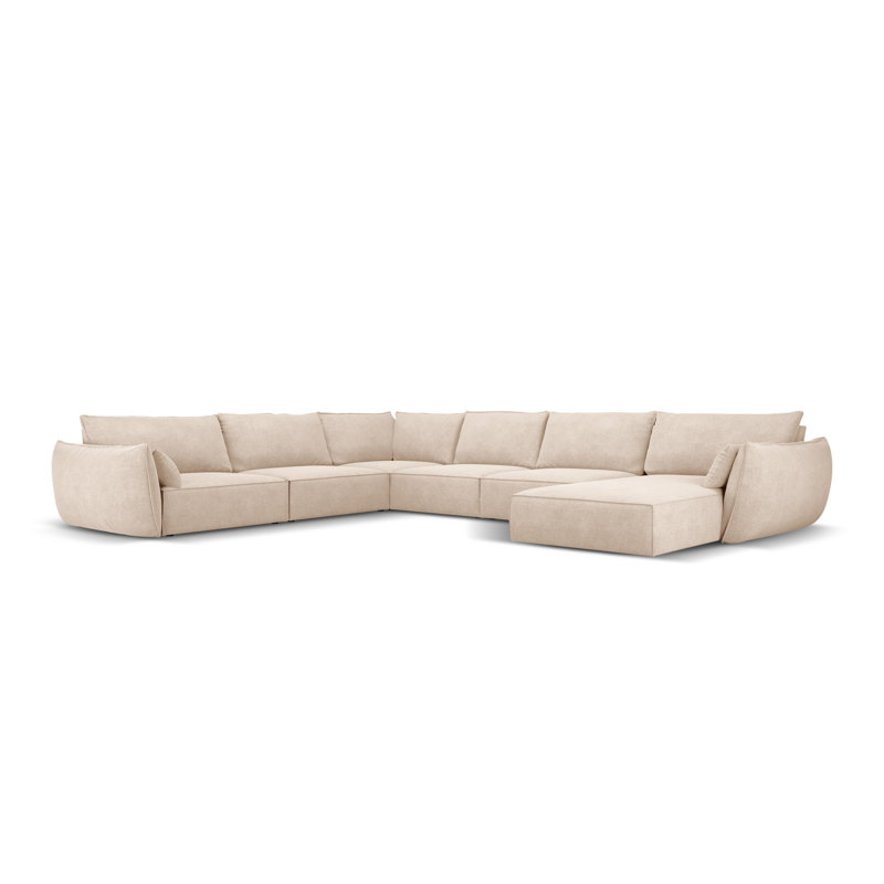 Lee-Ryan 8 Seater Large Corner Sofa , Beige