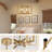 6-Light Dimmable Geometric Square/Rectangle Chandelier-18905011
