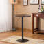 Hauteur réglable avec pieds noirs et table de bar en métal