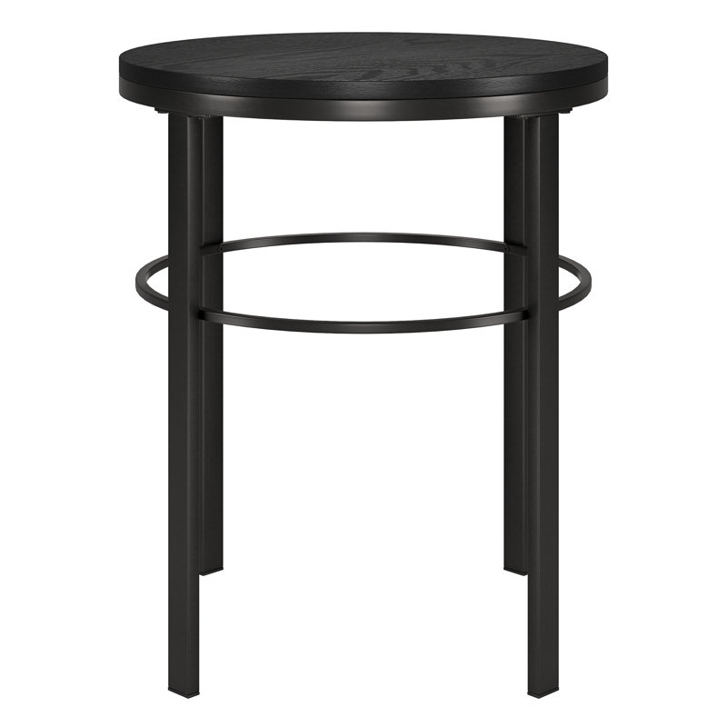 Gaia End Table, Blackened Bronze/Black Grain
