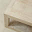Peking Ming 50" L Square Coffee Table with Weathered Whitewash-332560703