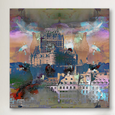 « canada city, frontenac hotel #2 », impression sur toile