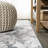 Swirl Marbled Abstract Gray/Turquoise Rug-1497092698