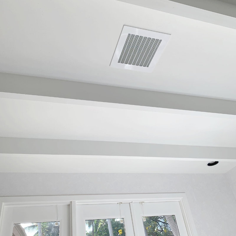 Registre de mur et de plafond en métal à motif classique, H 0,25 po x L 12 po x l 12 po