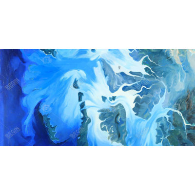 Satellite view of the mergui islands - 15.75"x31.50" Desk mat