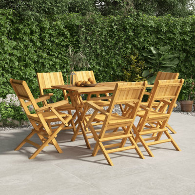 Auderghem Solid Wood Patio Folding Chair Folding Chair Set