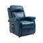 Fauteuil inclinable bleu en similicuir-2008930389