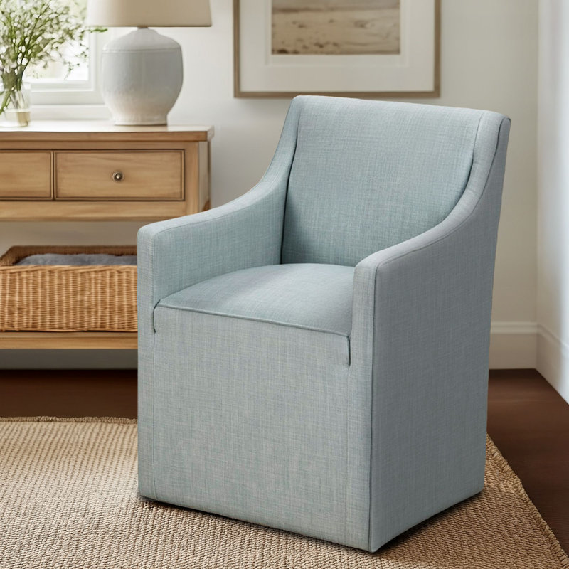 Chaise avec accoudoirs Charlotte Shonna, Bleu