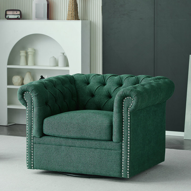 Fauteuil club pivotant Chesterfield