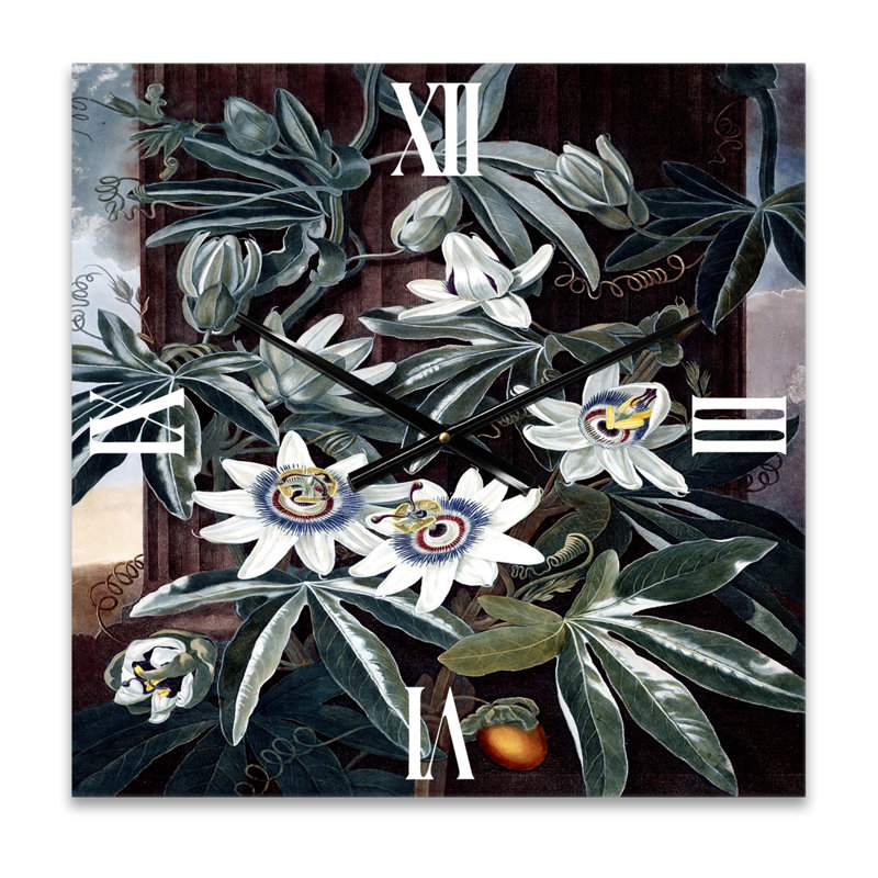 Horloge murale Fleurs I, Grand
