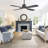Dc Motor 4 Solid Wood Blades Indoor Ceiling Fan With Light Kit-581346355-581346356-590345124