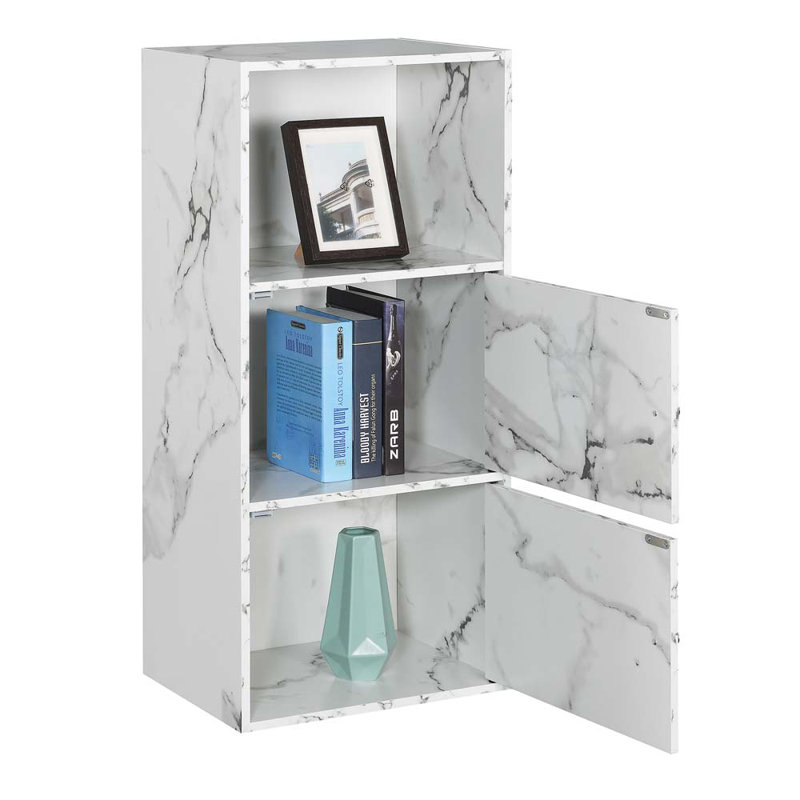 Aptos Accent Cabinet, White Marble