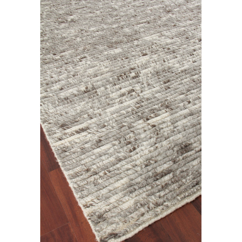 Kaza Wool Striped Area Rug, Rectangle 6' x 9'