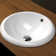LACAVA Euro 16.5'' White Porcelain Circular Bathroom Sink with Overflow