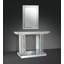 Miroir d'appoint en miroir et faux cristaux