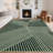 Modern Washable Striped Hallway Runner, Non-Slip, Low Pile, Farmhouse Rug for Kitchen & Laundry - Black-493561353