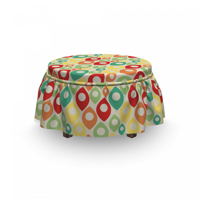 Housse pour repose-pieds print shapes