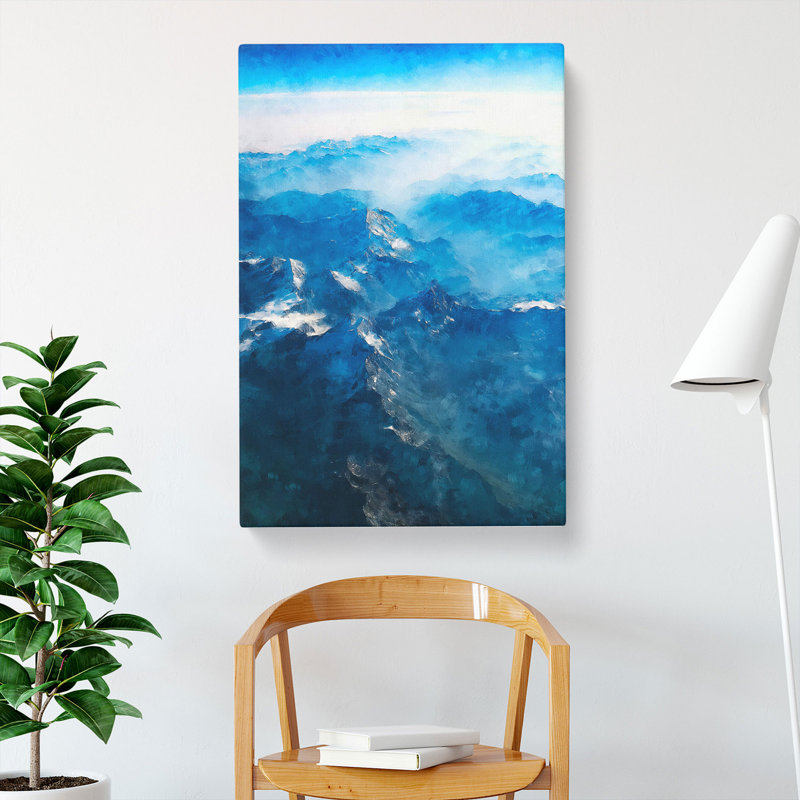 Mountain Tops In Switzerland - Wrapped Canvas, 60cm H x 40cm W x 3cm D
