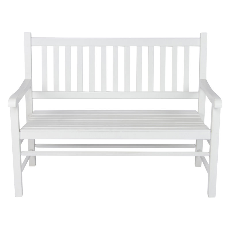 Almah Outdoor Bench, White