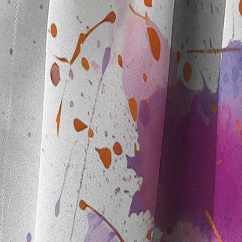 Abstraction II - Rideau abstrait - Rideau occultant en velours - 1 panneau, L 52 po x L 108 po